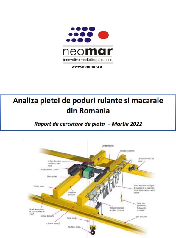 Analiza pietei de poduri rulante si macarale din Romania 100 - Cercetare de piață și consultanță de marketing Analiza pietei de poduri rulante si macarale din Romania
